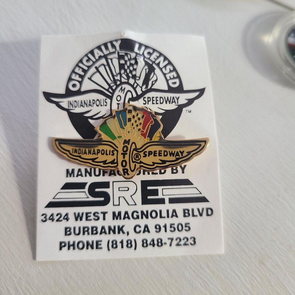 Indianapolis 500 Vintage Wings Lapel Pin Tie Tack Brooch